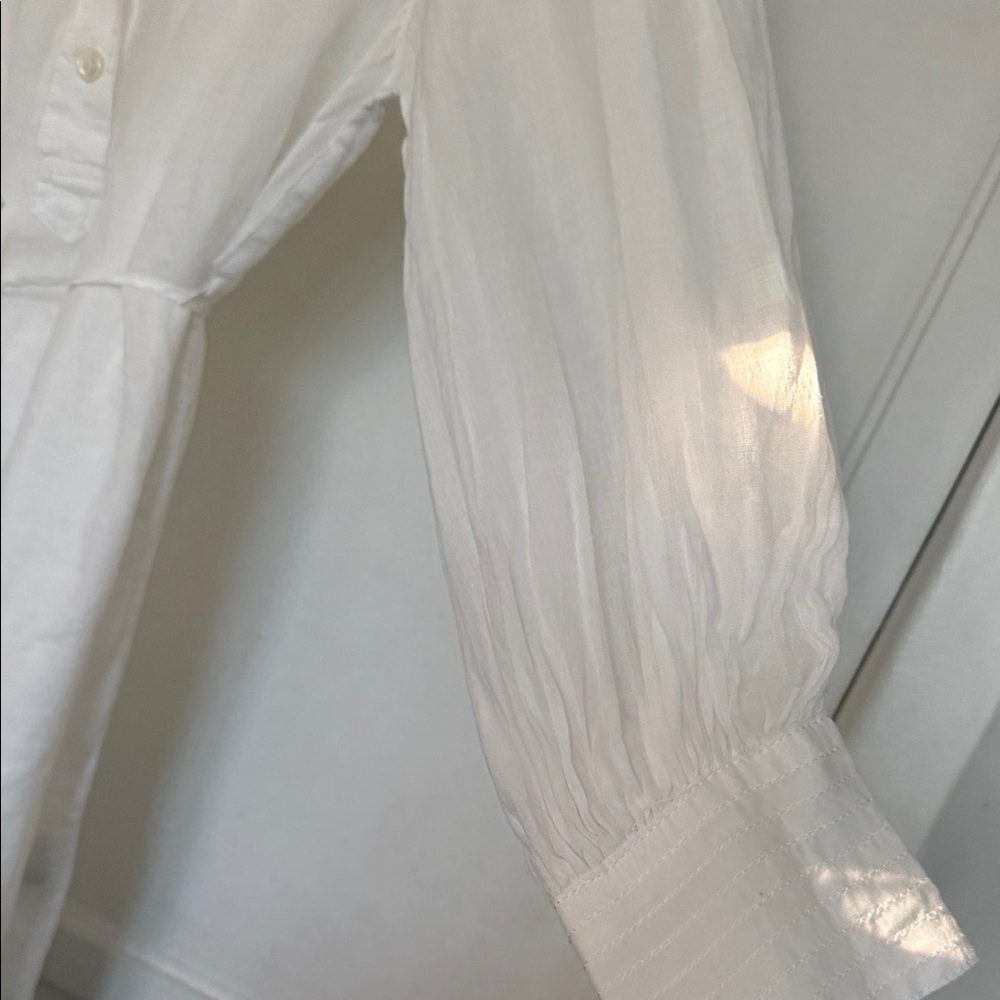 Banana Republic White Long Sleeve Tunic Dress - Picture 6 of 9